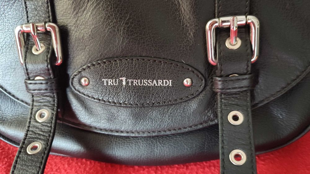 Geantă din piele TRUSSARDI