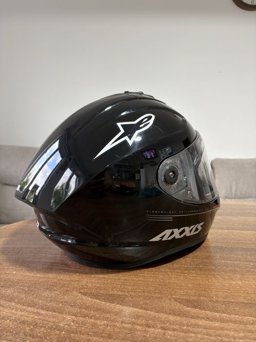 Cască moto integrală Axxis Draken,  marimea. M neagră – stare foarte bună