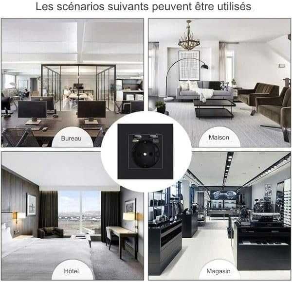 Шпионска камера Скрита камера захранващ контакт WiFi 2 USB порта 5V 2A