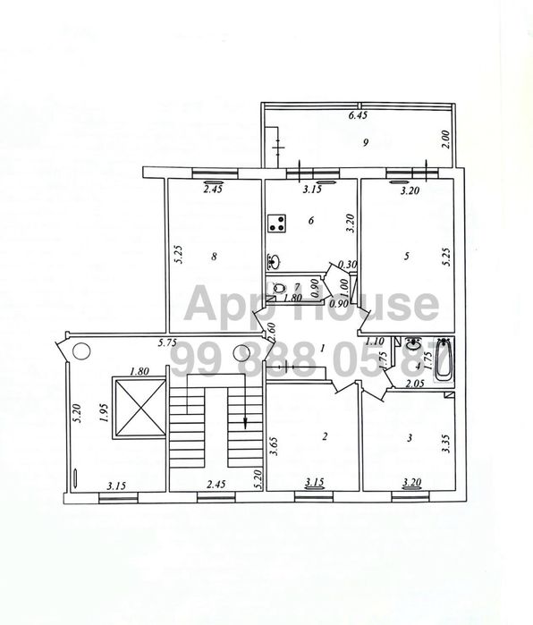 4/3/9 Тузель3, рядом Мечеть, улучшеной планировки, балкон 2х6