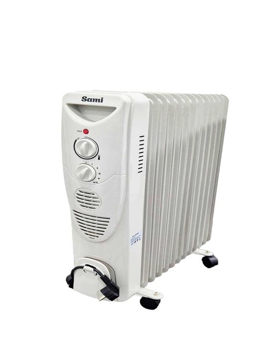Масляный обогреватель с термовентилятором Sami 15, с ребрами
