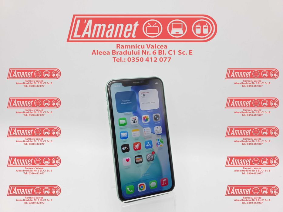 iPhone 11 Green 128GB Neverlocked Stare Buna Baterie 100%
