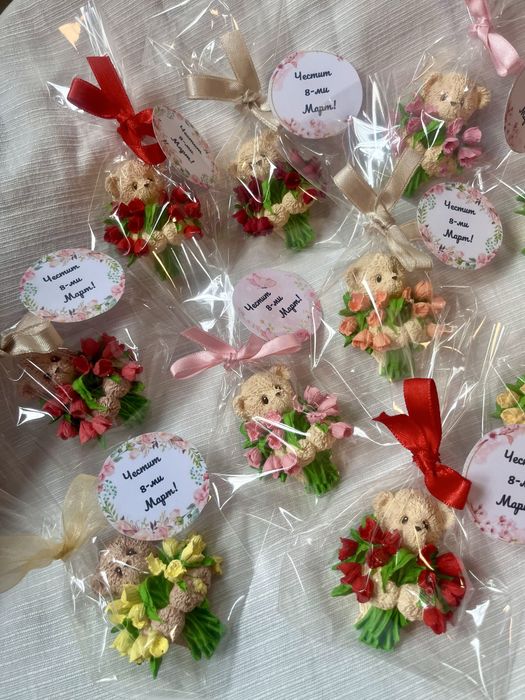 Ръчноизработени магнитчета за 8-ми Март