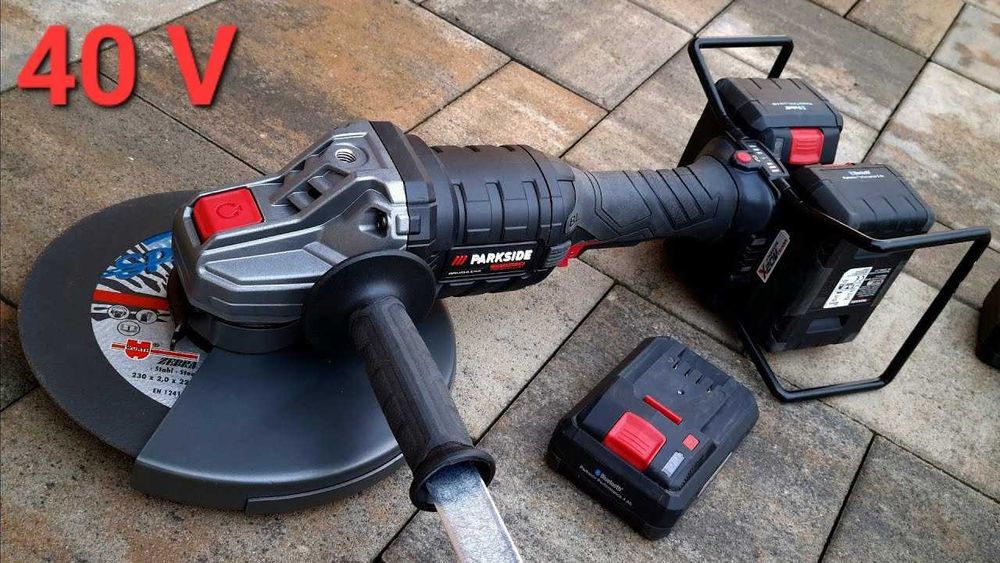 Parkside performance Ъглошлайф , неотварян Angle Grinder 40V 20Vx2