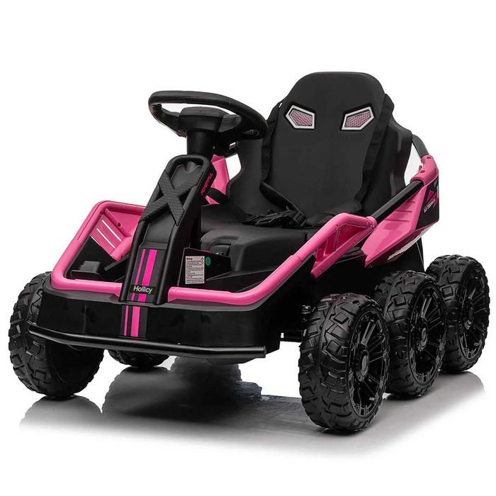 UTV electric pentru 2 copii Kinderauto BJSX2319 6x6 300W 24V pink