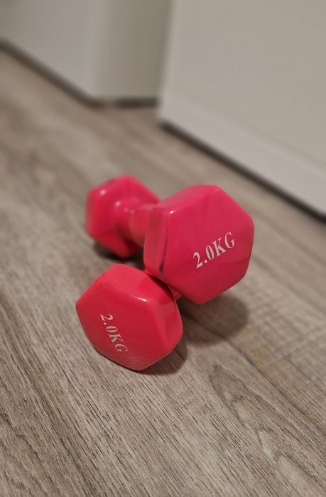 Метални гирички с винилово покритие -  2 кг