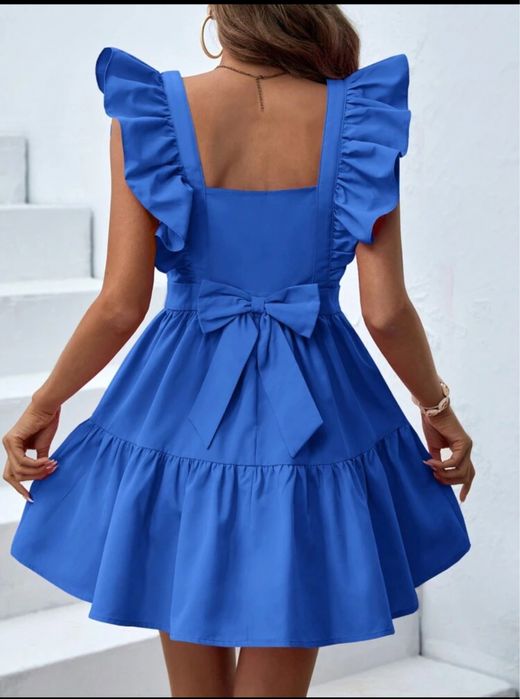 Рокля кралско синьо