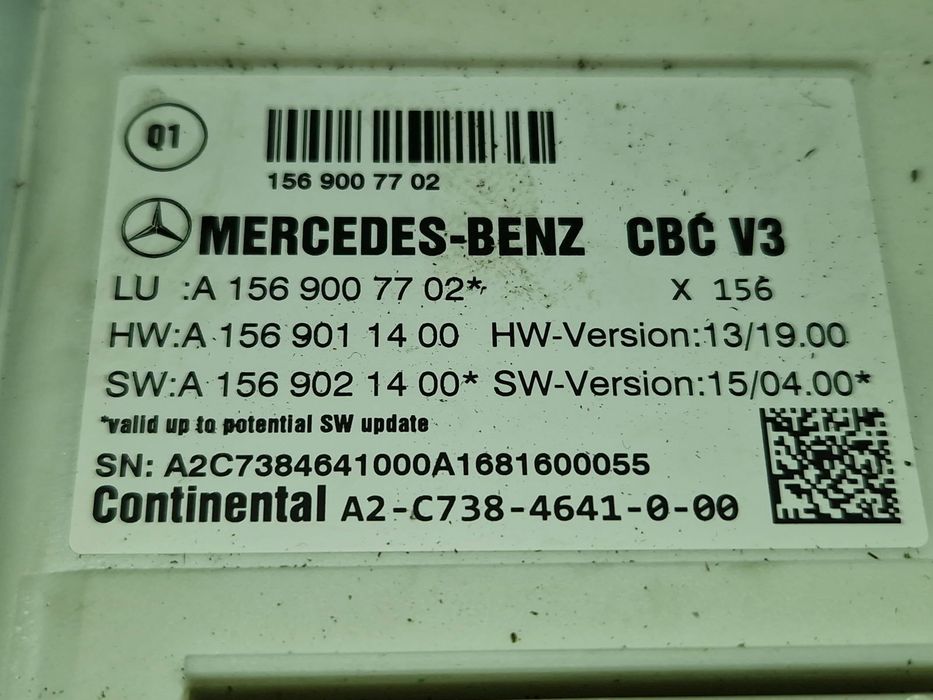 Modul confort Mercedes Clasa GLA (X156) [Fabr 2013-prezent] A15690077