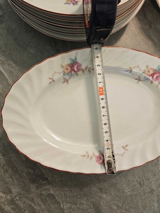 Ретро български порцеланов сервиз "Китка" 23 части – отлично състояние