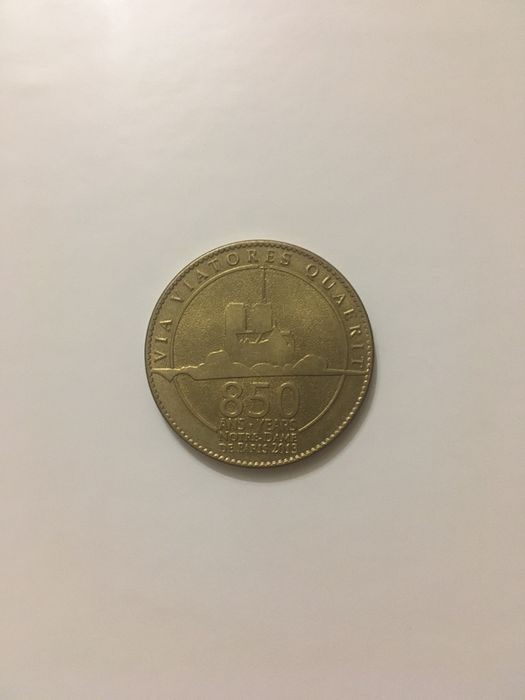 Moneda comemorativa catedrala notre dame paris