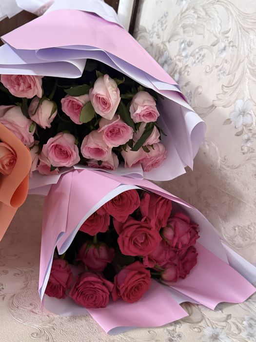 Роза букет свежиии