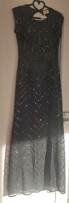 Официална дълга рокля, нова с етикет, Lace & Beads