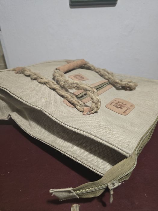 Стара рекламна ленена чанта СПОРТ ТОТО  Mitsukoshi