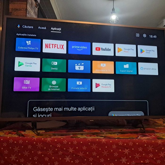 Televizor Philips Smart 4k Android, Ambilight,108 cm