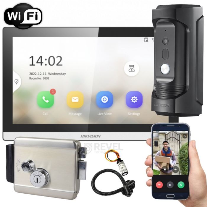 Камера видеонаблюдения и домофон установка