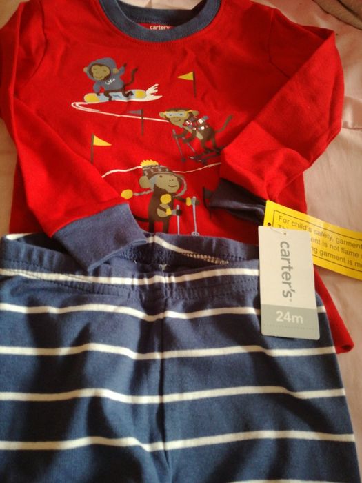 Pijamale baieti originale,Carter's USA,24 luni