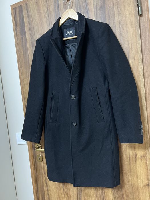ZARA мъжко вълнено палто, S размер