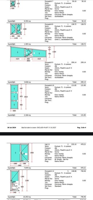 Geamuri si usi termopane REHAU  Sub JUMA DE PRET 5 / 6 camere ca noi