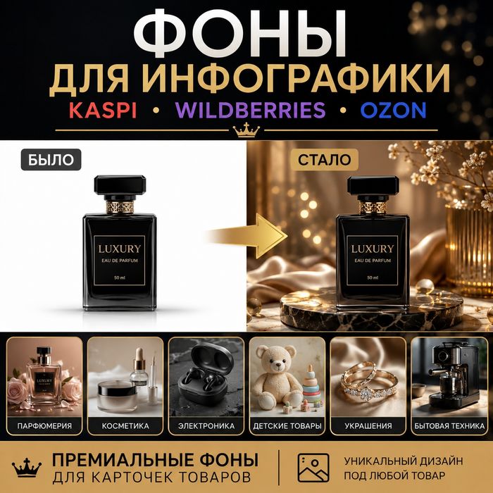 Фоны для инфографики | KASPI | WILDBERRIES | OZON