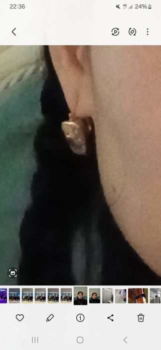 Продам серьги золотое