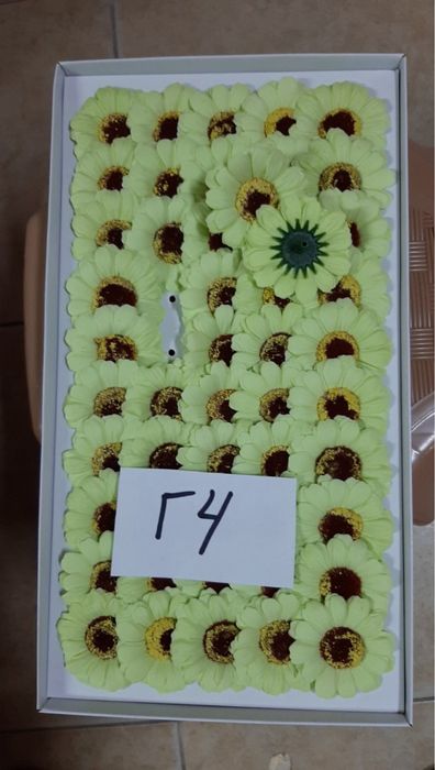 Сапунени гербери 6 цвята Цветя за декорация Всички цветове са налични