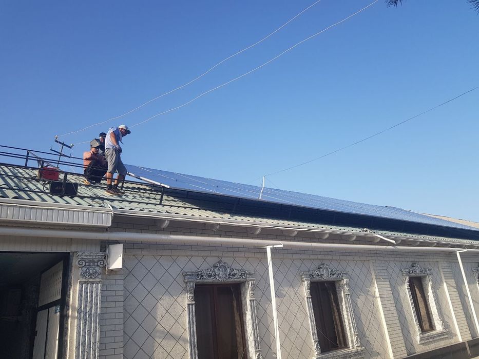 Установка солнечных панелей