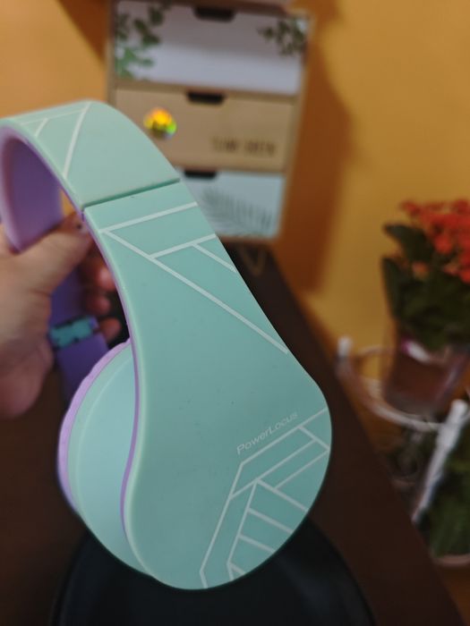 Слушалки PowerLocus P2 (детски, безжични, синьо-лилави)