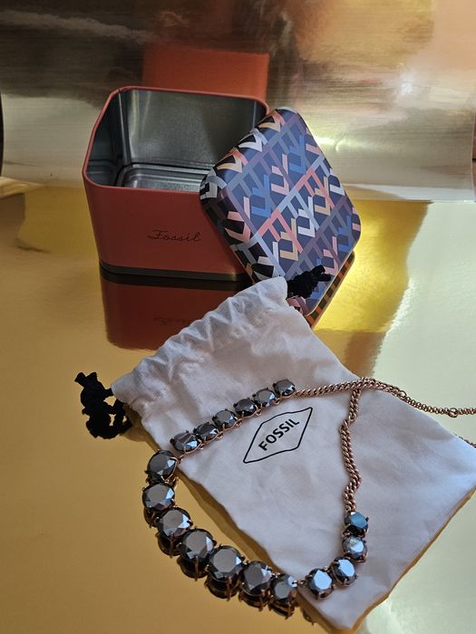 Lanț Fossil  auriu rose