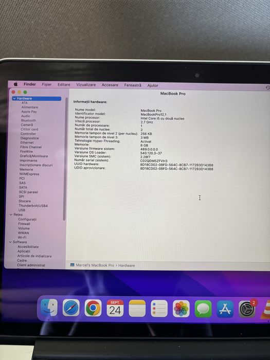 Vand MacBook Pro retina 2015 13 inch