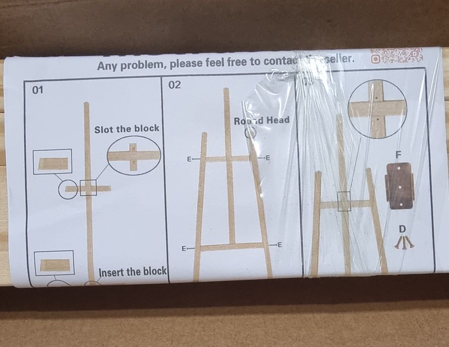 Дървена стойка за рисуване