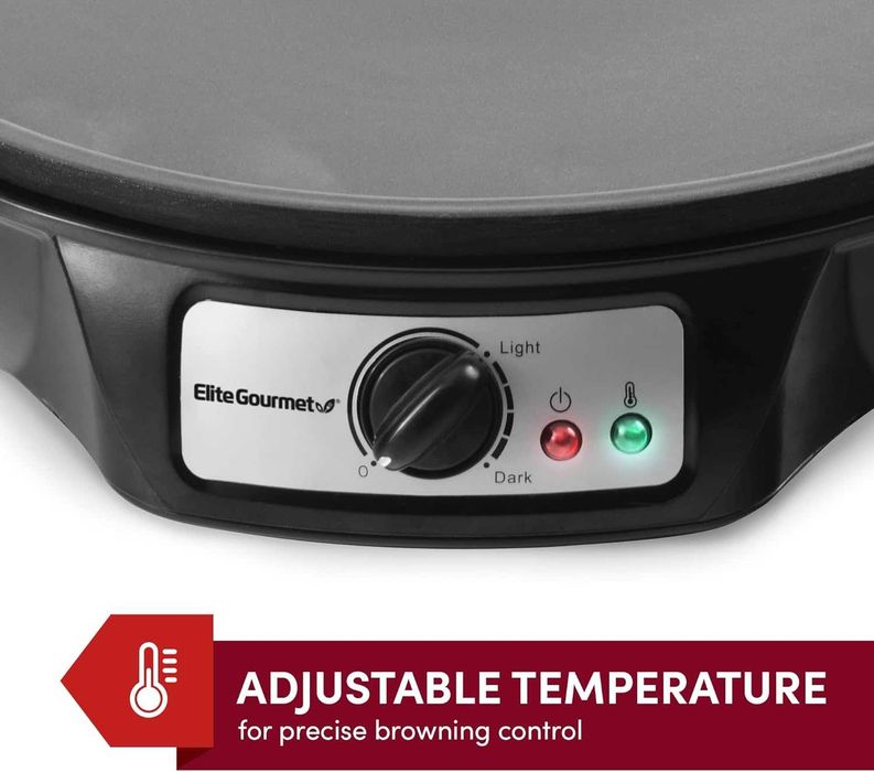 Уред за готвене на палачинки Elite Gourmet ECP-126, незалепваща плоча