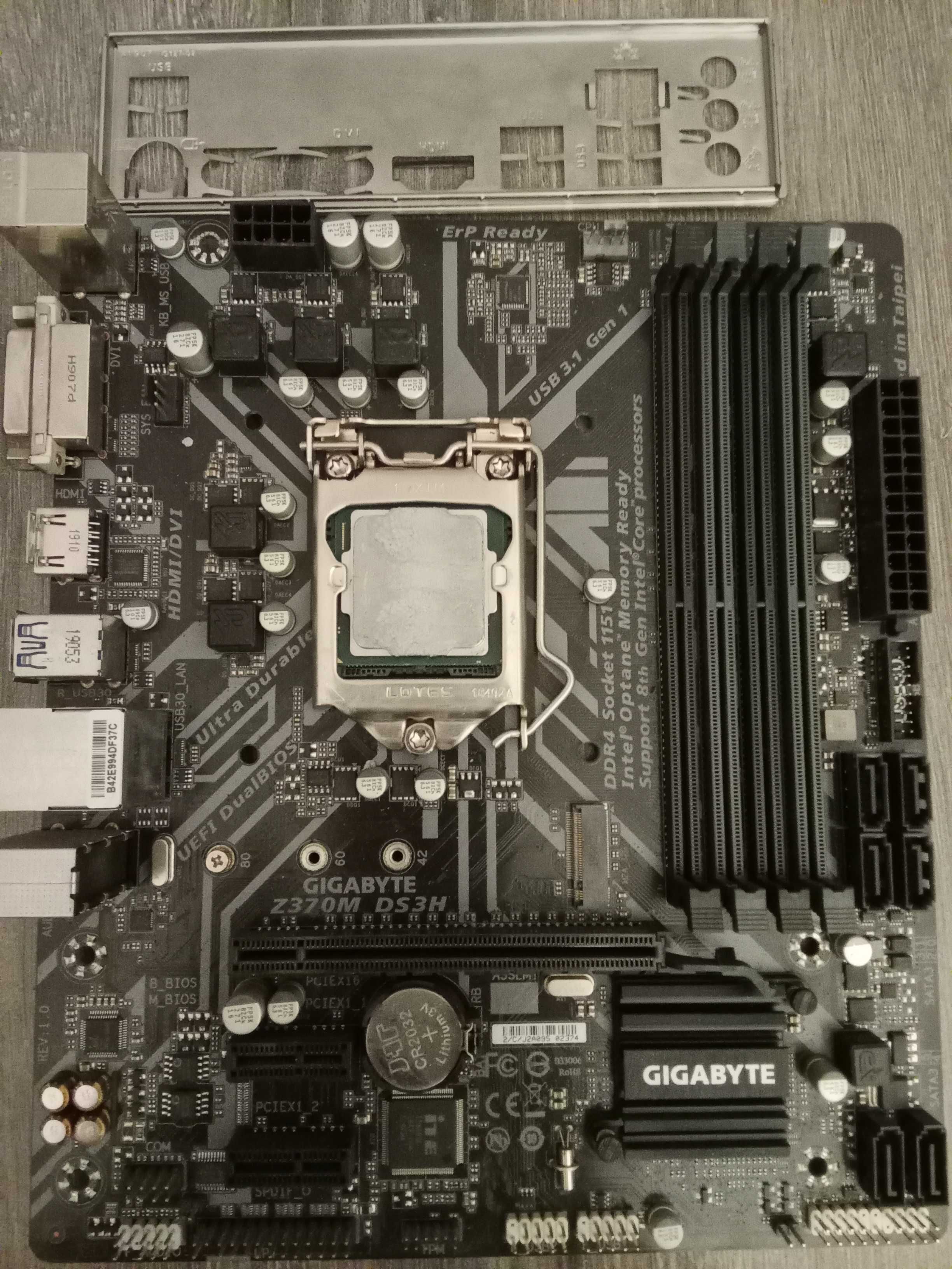 Сокет 1151v2 Gigabyte Z370 + Core i3 8100 - Комплектующие и аксессуары ...