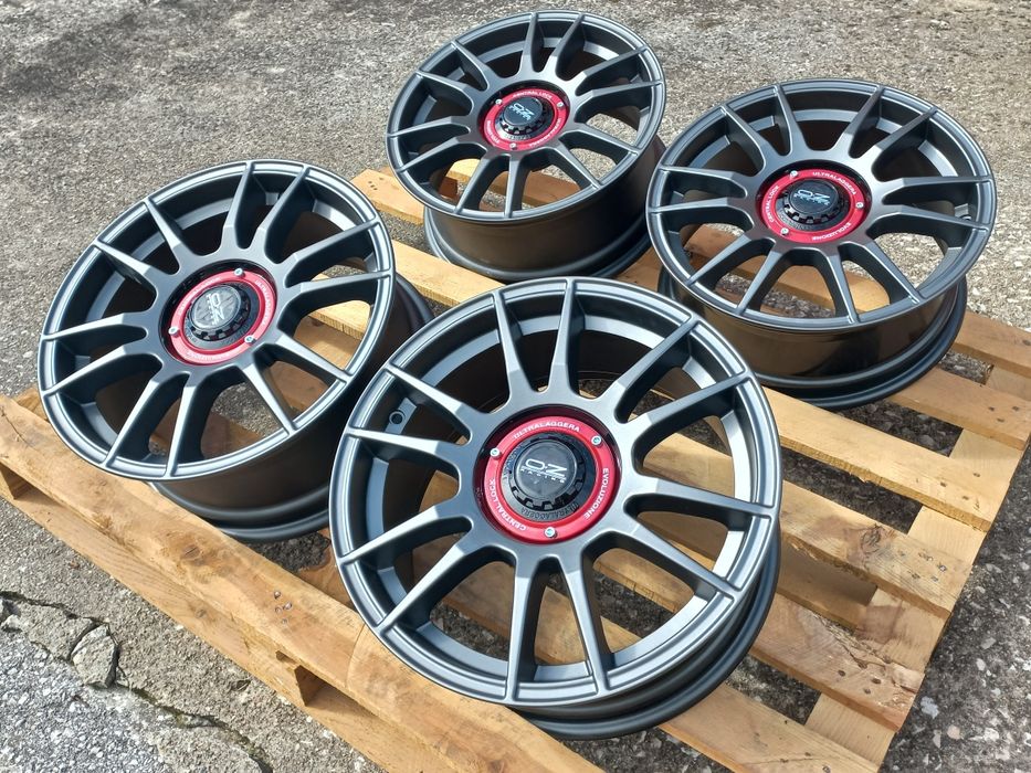 16"5х100 O.Z Матт Гънметал 7ж ет35 Audi A3 Golf4 Polo Tiago Toyota Subaru Чисто Нови.