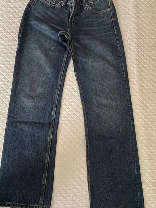 Дамски сини дънки със сърца