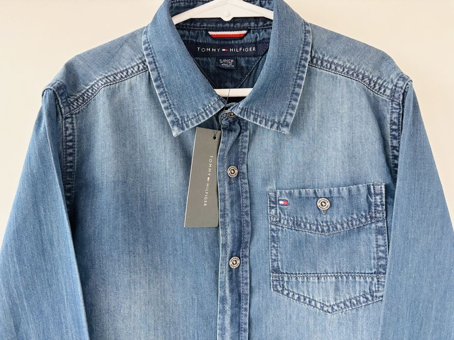 Vand camasa denim Tommy Hilfiger 8-10 ani noua