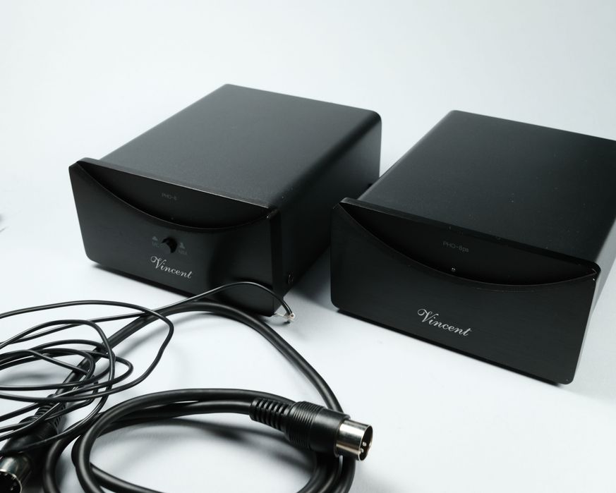 Vincent PHO-8, PHO-8S, phono preamp, MM/MC, фоно предусилвател, Hi-Fi, винил, грамофон, черен