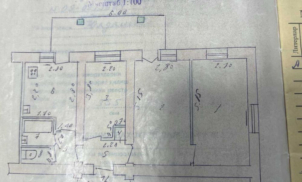 ПРОДАЕТСЯ 3в4/3/4 Квартира Шайхантахурский_район  Ор-р Medion клиника,
