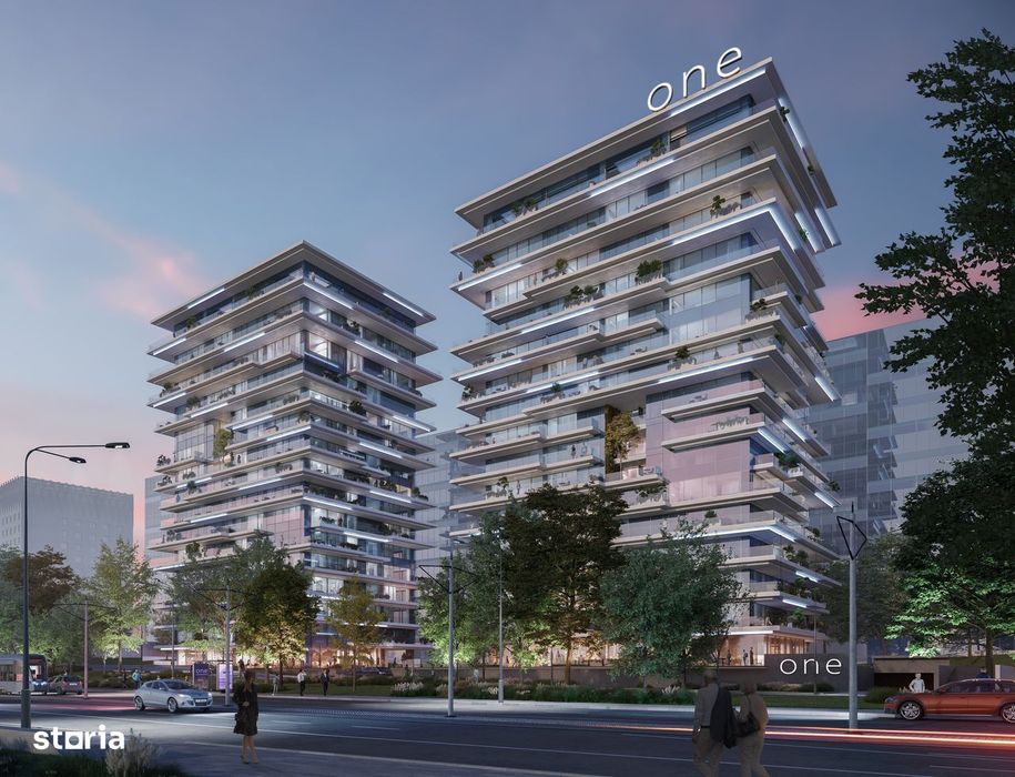 2025 One Floreasca Towers, 3 camere 110 mp, Totul Nou, Parcare