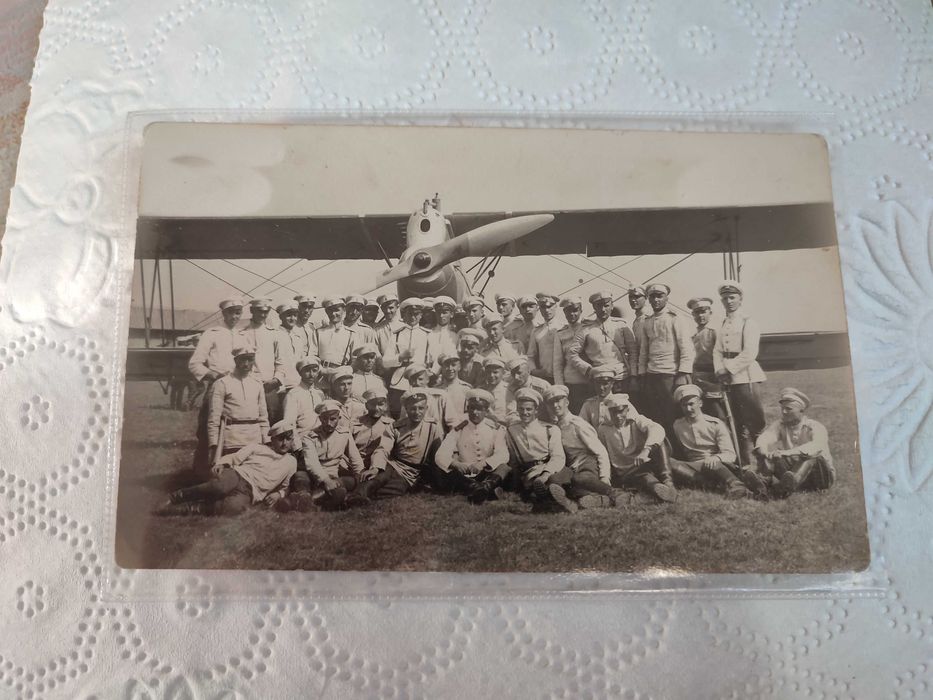 стара  снимка самолет пилоти 1 старин опаковка atebrin 1940 г лекарств