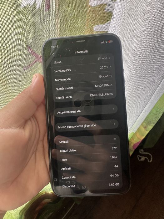 Iphone 11 capacitate 64 gb