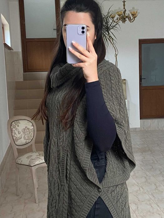 Cardigan impletit cu buzunare, conditie excelenta, marimea L