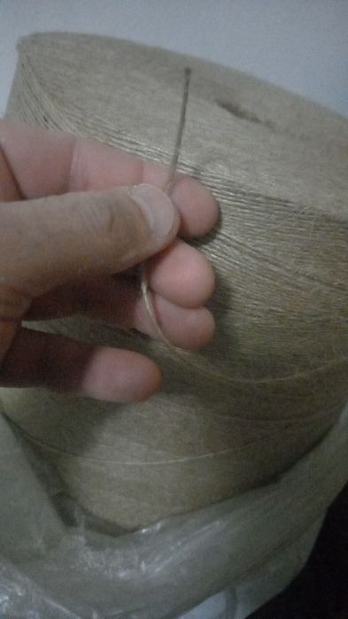 Джутовая пряжа 24/1  оптом (БАНГЛАДЕШ).от 100кг-6,5у.е от1000кг-2,3у.е