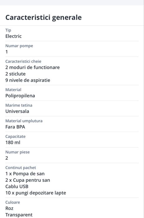 Pompa de sân electrică