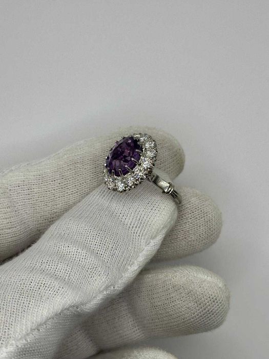 INEL PLATINA 950 + AMETIST = 4CT + 14 DIAMANTE = 1.50CT - G - VS1 !