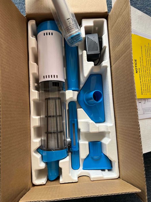 Aspirator subacvatic fără fir 3-în-1 pentru piscine și SPA – Mâner telescopic, Baterie 90 min