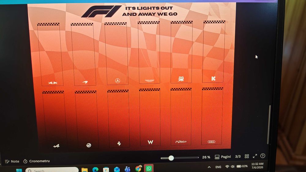Suport de Perete LEGO F1 Speed Champions - Lights Out Red