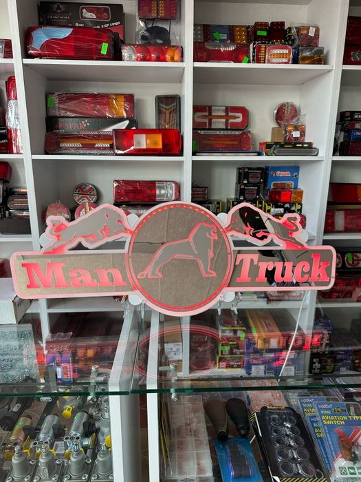 Emblemă luminoasă cabina man daf iveco scania volvo reno mercedes