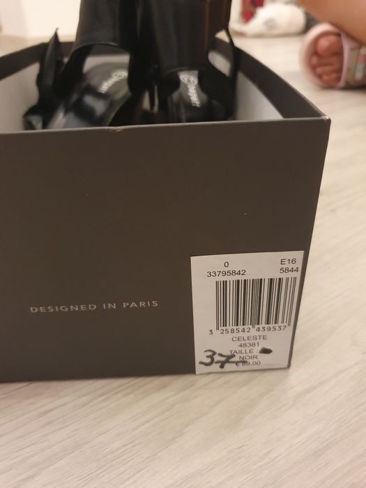 Sandale noi, piele naturală, Bagatt