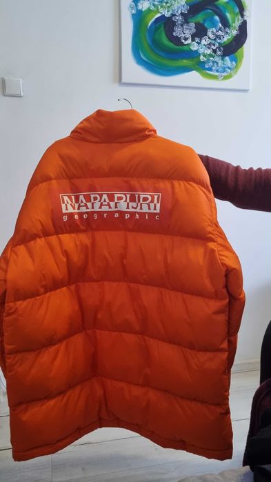 Jachetă căptușită Napapijri Ari de culoare portocalie