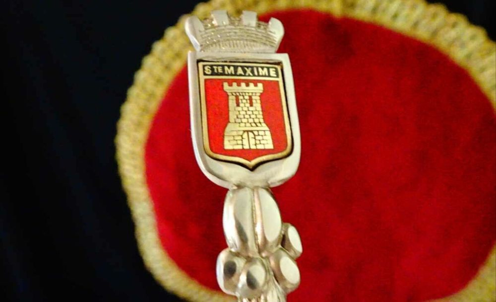 Посребрена Лъжичка за Кафе Със Знак на Френската Ривиера